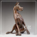 Large Outdoor Garden metal crafts bronze dog sculpture
